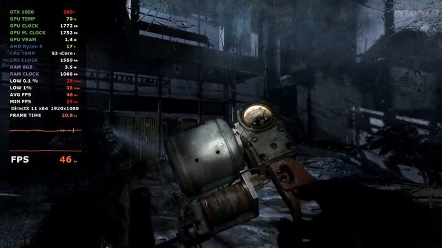 🎮 Metro 2033 Redux ( GTX1050 / FullHD | TEST ) смотреть онлайн