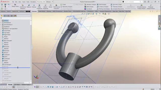 More CSWP Solidworks practice - link to drawing below смотреть онлайн