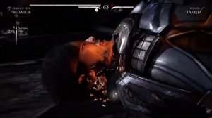 Mortal Kombat X; Хищник  (Predator) - Fatality, Brutality, X-Ray.