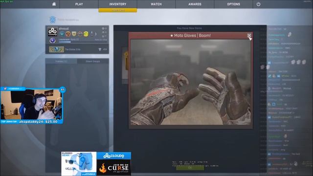 SHROUD PACKS THE NEW CSGO GLOVES! смотреть онлайн