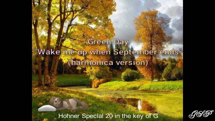 Green Day "Wake me up when September ends" (версия для губной гармоники). смотреть онлайн