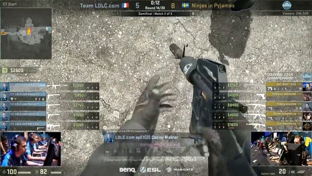 NiP Gaming vs. Team LDLC (Map 2) - ESL One Cologne 2014 - Semifinals - CS:GO смотреть онлайн