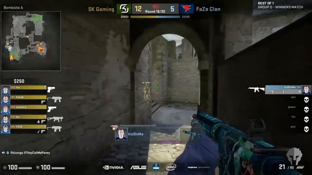 ESL: No Fear. No Respect. SK Gaming Steamrolls Over FaZe | CS:GO GAMEPLAY HIGHLIGHT смотреть онлайн