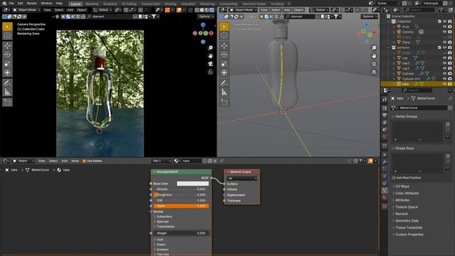 Blender + Photoshop Parfume product image rendering tutorial for portfolio creation смотреть онлайн