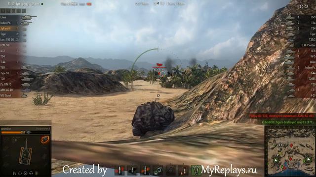 WOT: Airfield - JagdPanther II - 4 frags - смотреть онлайн