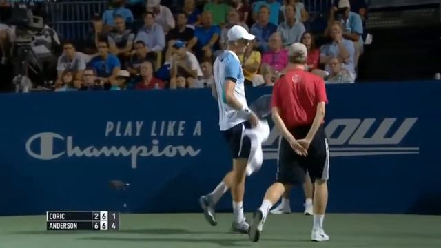 Borna Coric vs Kevin Anderson FULL MATCH Winston Salem 2015 PART 2 смотреть онлайн