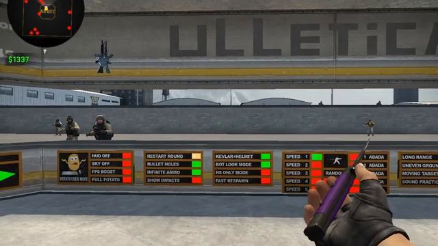 Stiletto Knife Ultraviolet (FT) Showcase