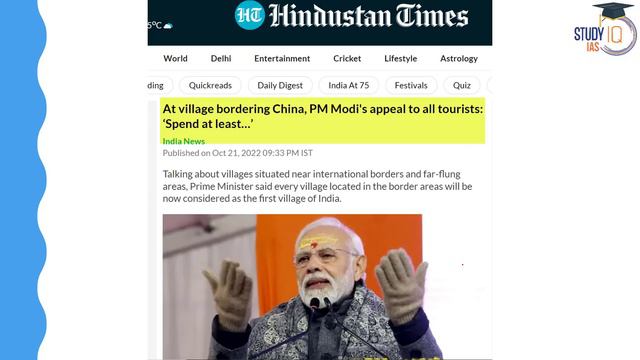 PM Modi visits last village on China border | Mana village on India-China border | StudyIQ IAS смотреть онлайн