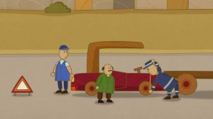 Car Toons: the car accident. Cars and trucks for kids.