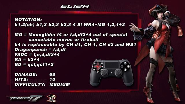 ELIZA COMBOS TEKKEN 7 VS TEKKEN GLOBAL MOD SEASON 3 TGM S3 | Swoarang