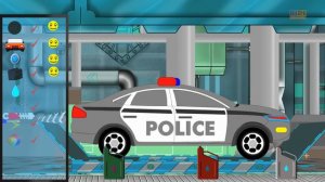 Police Car | Police Car Repair | Car Garage | Car Repair | kids videos