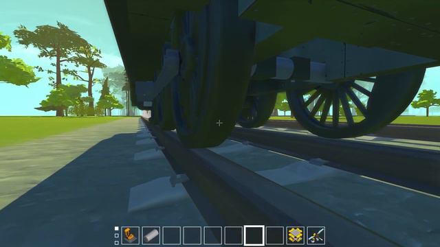 STEAM TRAIN, PASSENGER TRAIN, TRAIN TILES And MORE! - Scrap Mechanic Creations Gameplay -Train Buil