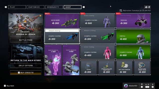My redesign on the Halo Infinite Shop. смотреть онлайн