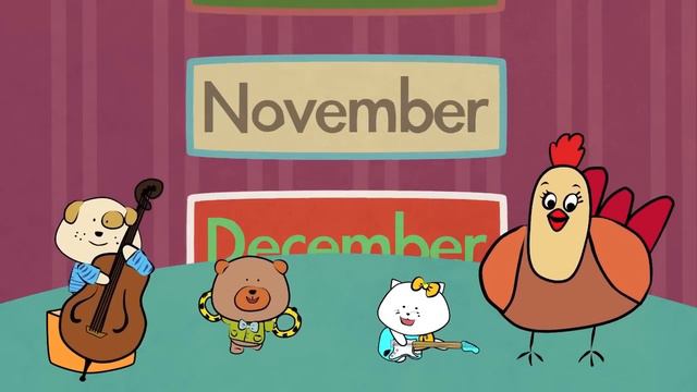Months of the Year Song, песенка - месяцы года смотреть онлайн
