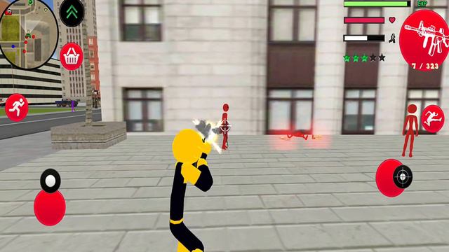 Superhero Stickman Game - Mafia Spider-Stickman Rope Hero Gangstar #3 - Android Gameplay смотреть онлайн