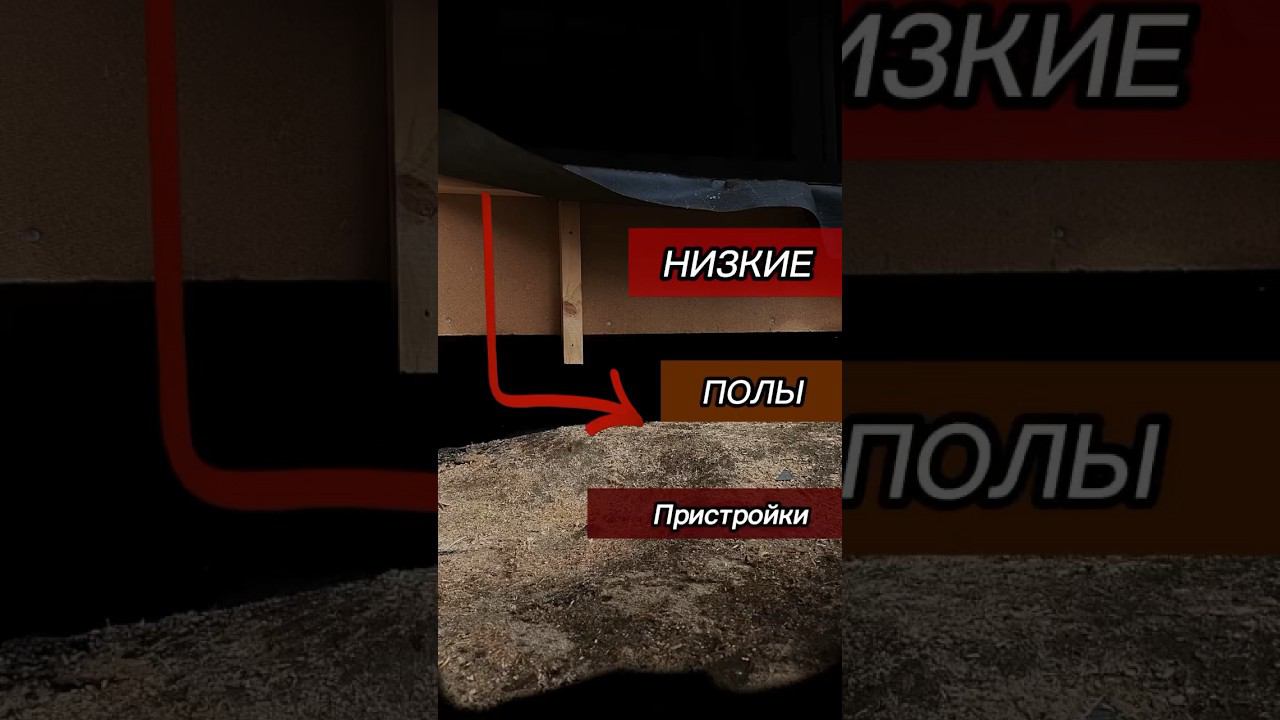 Как выйти из ситуации когда уровень полов низкий #стройка #каркасныйдом #дача #сваи #основание смотреть онлайн