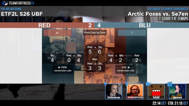 ETF2L S26 UBF: Se7en vs. Arctic Foxes смотреть онлайн