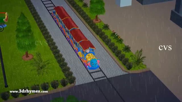 Wheels On The Bus, Train, Car Go Round and Round | +More 3D Nursery Rhymes & Songs for Children смотреть онлайн