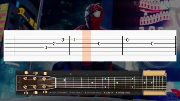 The Amazing Spider-Man 2 - Theme Song - Guitar tutorial (TAB)