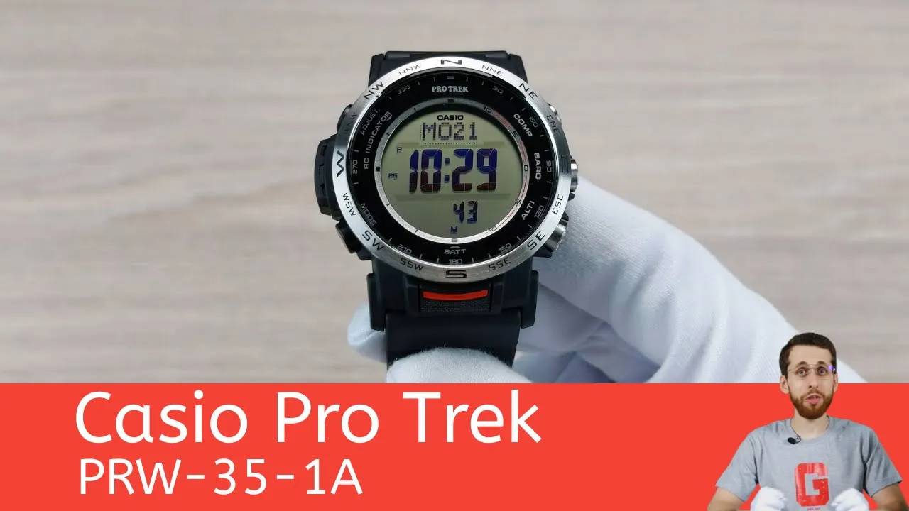 Компактные и экологичные Pro Trek / Casio PRW-35-1A смотреть онлайн