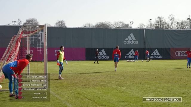 Бавария - упражнение на завершение атаки с прострела смотреть онлайн