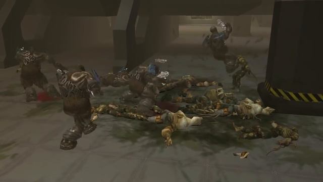 Halo 2 Brutes VS. Halo 1 Flood (Old Version)