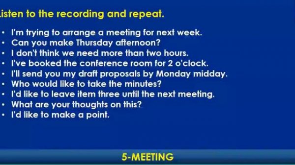 Conversation Topics for Business English -Practice Listening English