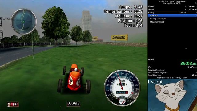 [Speedrun] Mafia: The City of Lost Heaven - Racing Mode (1:11:52) смотреть онлайн