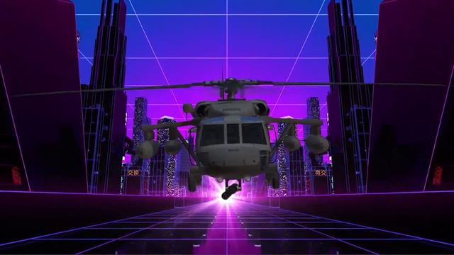 NEW Synth City - Neon cyber Screensaver 4K - Retrowave 2021 #2 смотреть онлайн