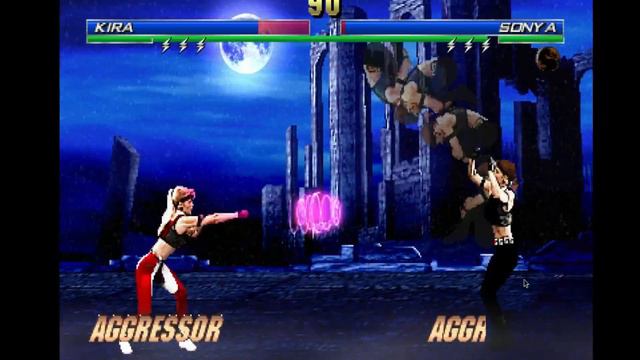 Mortal Kombat Mugen KIRA vs SONYA mk3 смотреть онлайн