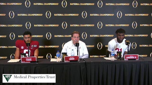 Nick Saban on Bryce Young, Will Anderson, “They're not defined by one game.” смотреть онлайн