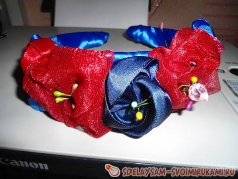 Цветочный ободок. Как сделать смотреть онлайн