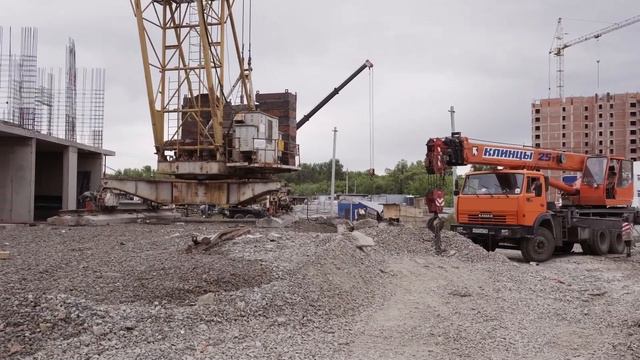 Ход строительства ЖК "Парковый" - июнь, 2023 г. смотреть онлайн