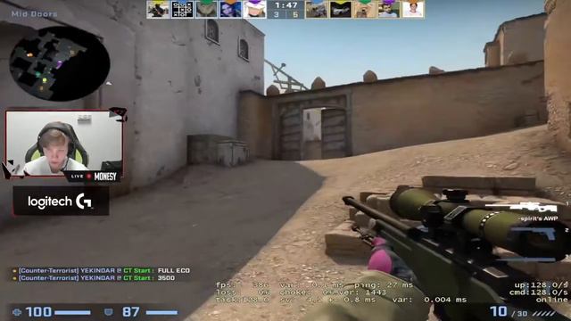 M0NESY & YEKINDAR PLAYS PREM FACEIT / CSGO смотреть онлайн