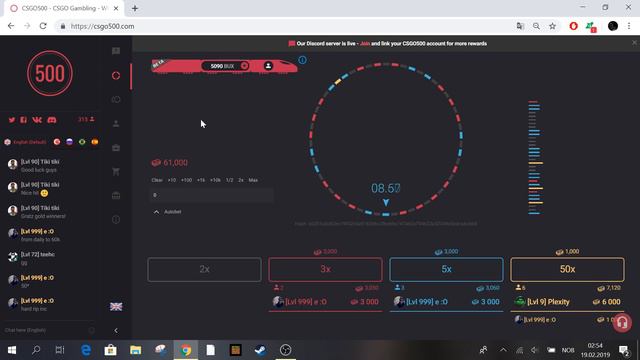 I went from nothing to 90$ on csgo500! (CS:GO Gambling) смотреть онлайн