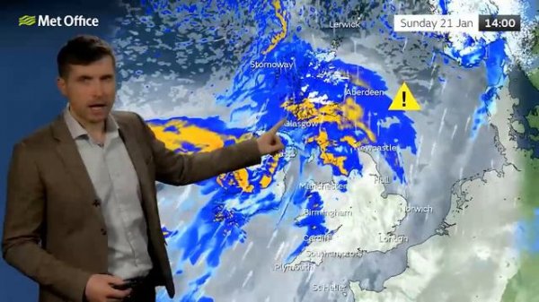 Weekend weather 18/01/2024 – Potentially turning stormy – Met Office weather forecast UK