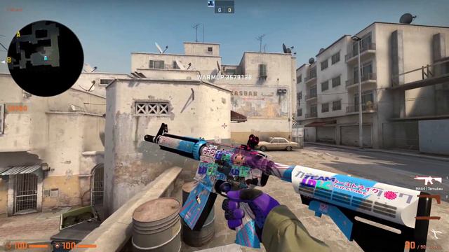 M4A4 TEMUKAU WITH 4X KATOWICE 2014 LDLC (HOLO) (FN)