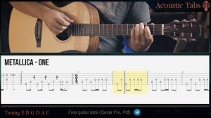 METALLICA - ONE  Fingerstyle Guitar + tabs