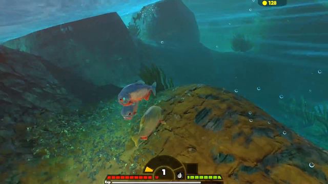 DEADLY Green PIRANHA ESCAPES The Map! - Feed and Grow Fish Gameplay смотреть онлайн