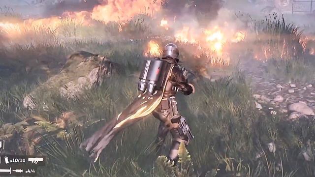 Helldivers 2 cape actually can get damaged by afterburner and even more damaged the second time смотреть онлайн