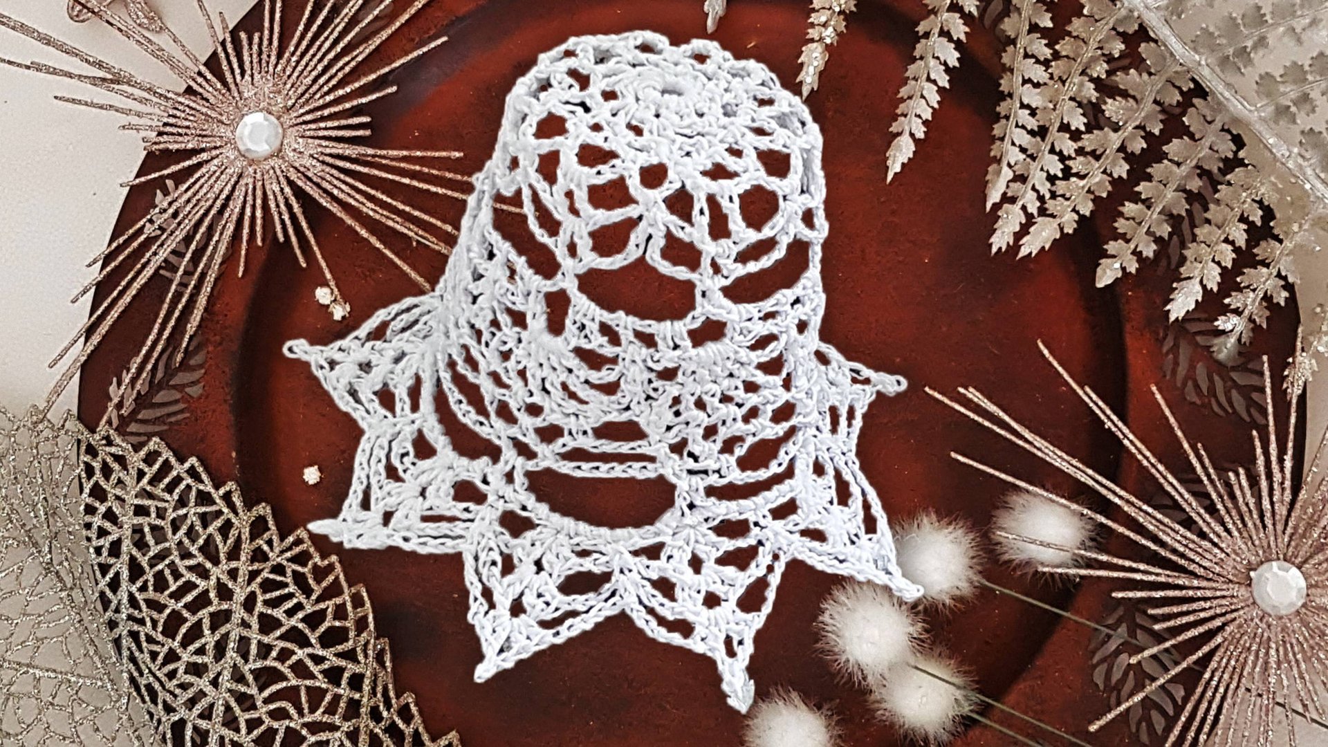 АЖУРНЫЙ КОЛОКОЛЬЧИК на ЕЛКУ крючком | Вязанные идеи к новому году смотреть онлайн