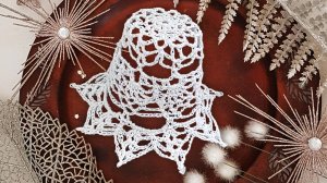 АЖУРНЫЙ КОЛОКОЛЬЧИК на ЕЛКУ крючком | Вязанные идеи к новому году