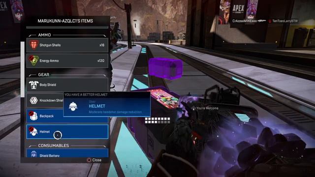 Apex Legends Perfect fake purple shield setup смотреть онлайн