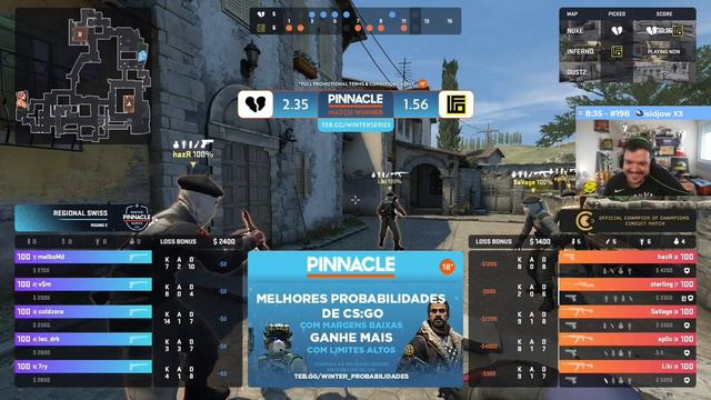 BRUXO COLDZERA VOLTOU!! 00Nation vs LFO Pinnacle Winter Series 2 | HIGHLIGHTS | GAULES смотреть онлайн