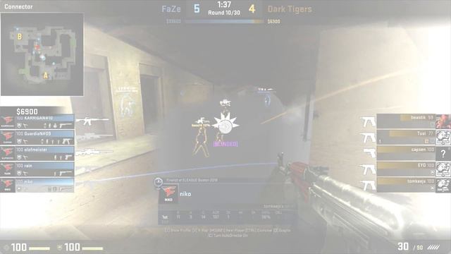 CSGO: POV FaZe NiKo vs Dark Tigers (27/12) mirage @ V4 Future Sports Festival смотреть онлайн