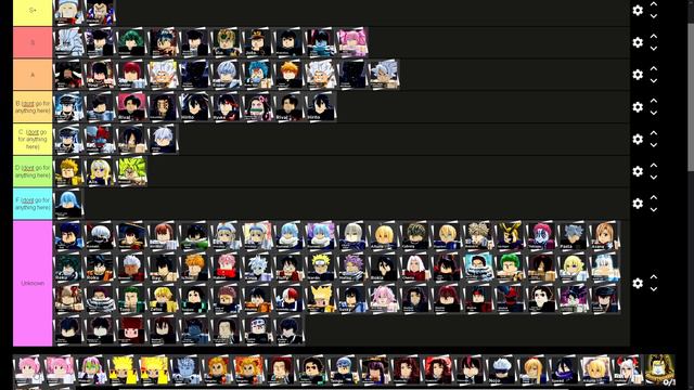 [UPDATED] THE BEST ANIME DIMENSIONS TIER LIST [🌟 HEAVEN] Anime Dimensions Simulator