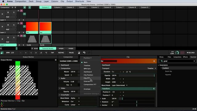 Resolume Effects_ Audio Reactive Equalizer Cake Projection смотреть онлайн