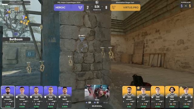 Virtus.pro vs HEROIC | ХАЙЛАЙТЫ | PGL Copenhagen Major смотреть онлайн