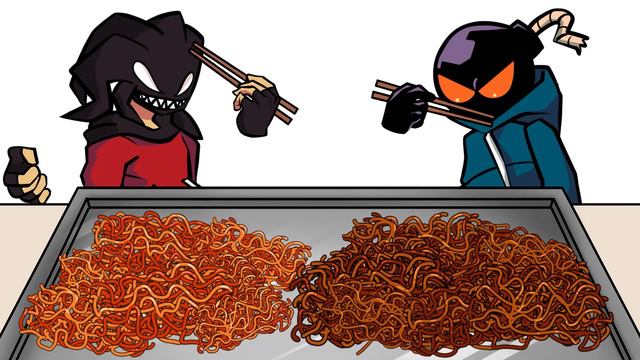 Friday Night Funkin Food Mukbang Complete Edition l FNF Animation смотреть онлайн