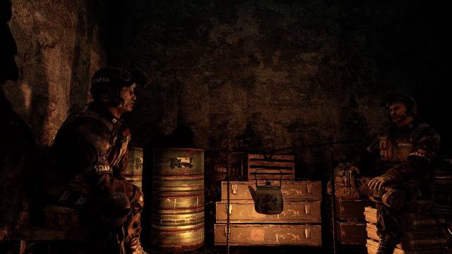 Metro 2033 Redux. Sparta base. Spartan telling story how the war was started смотреть онлайн